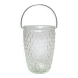 Small glass ice bucket 1950s