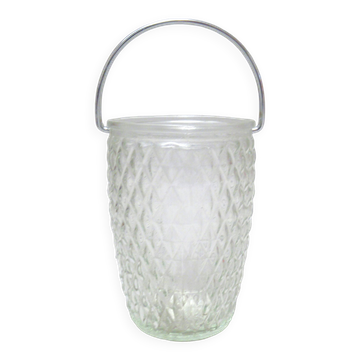 Seau à glace en verre Années 50