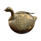 Bird box (wood and brass)