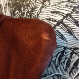 Pair of velvet toad armchairs