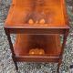 English Nightstand in Varnished Mahogany with One Drawer