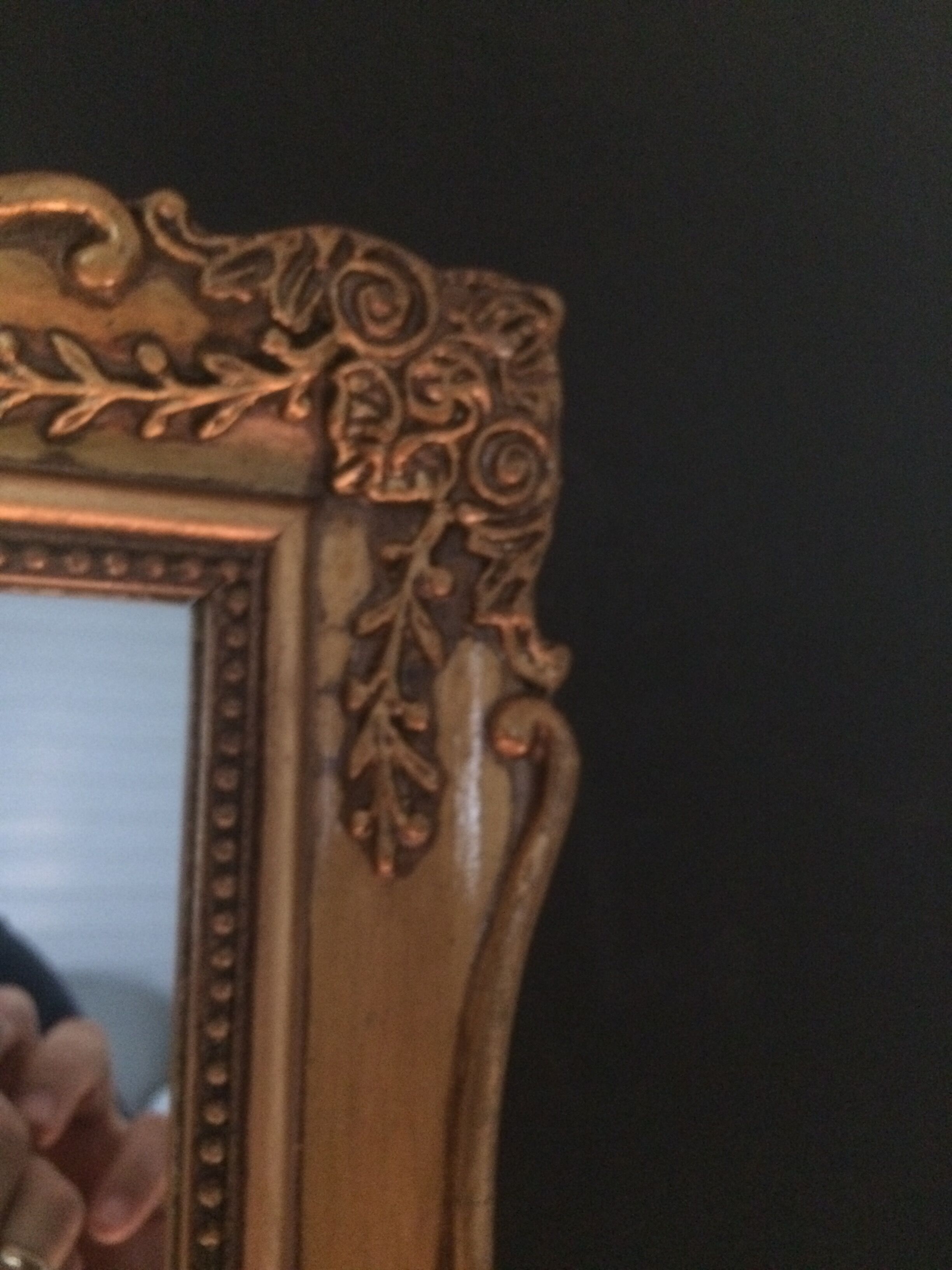 Miroir ancien doré 50x40x3cm