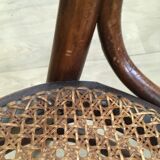 4 old wooden bistro chairs