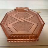 Rosaline B style pink glass tray dish