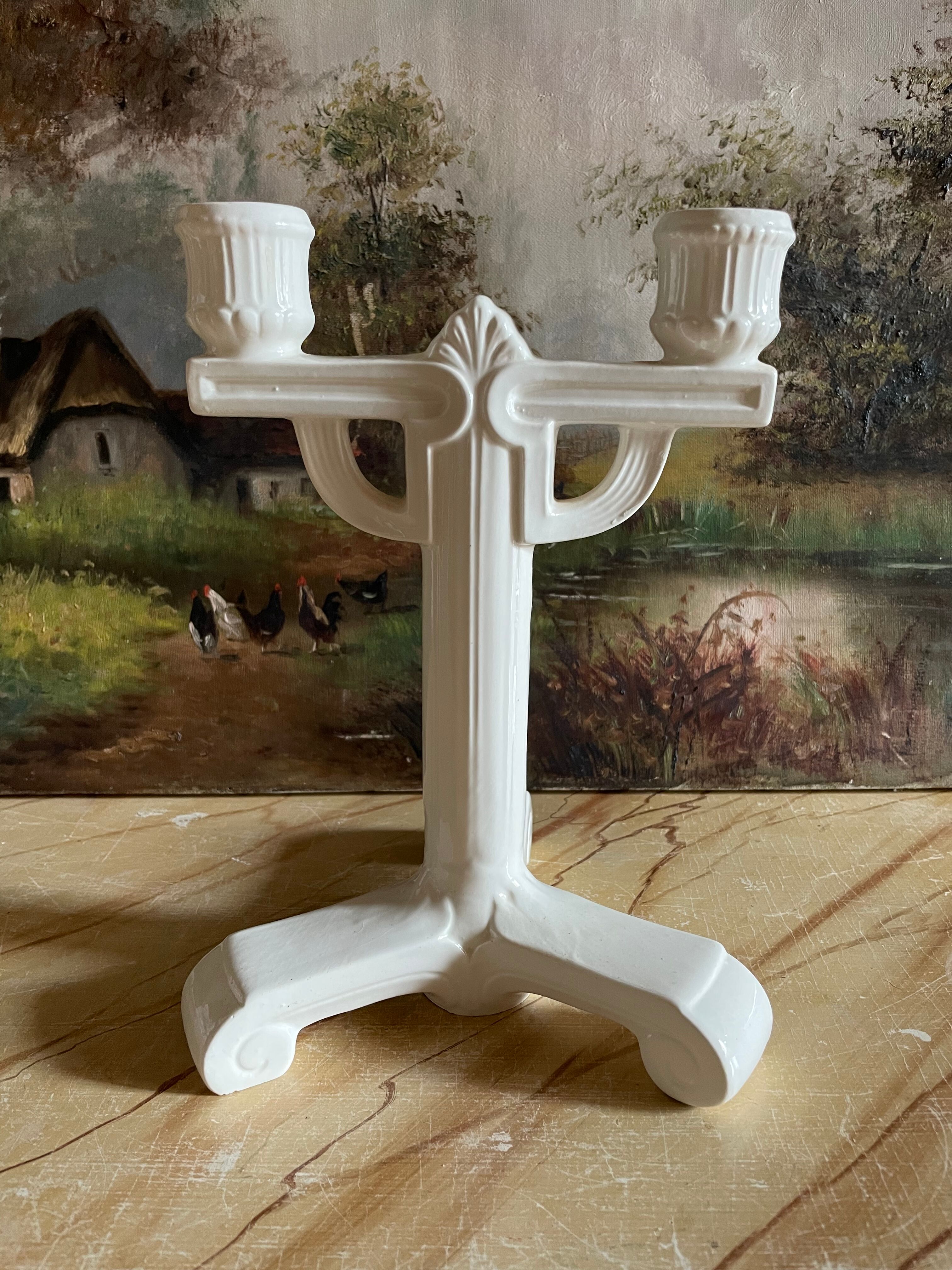 Vintage ceramic candle holder