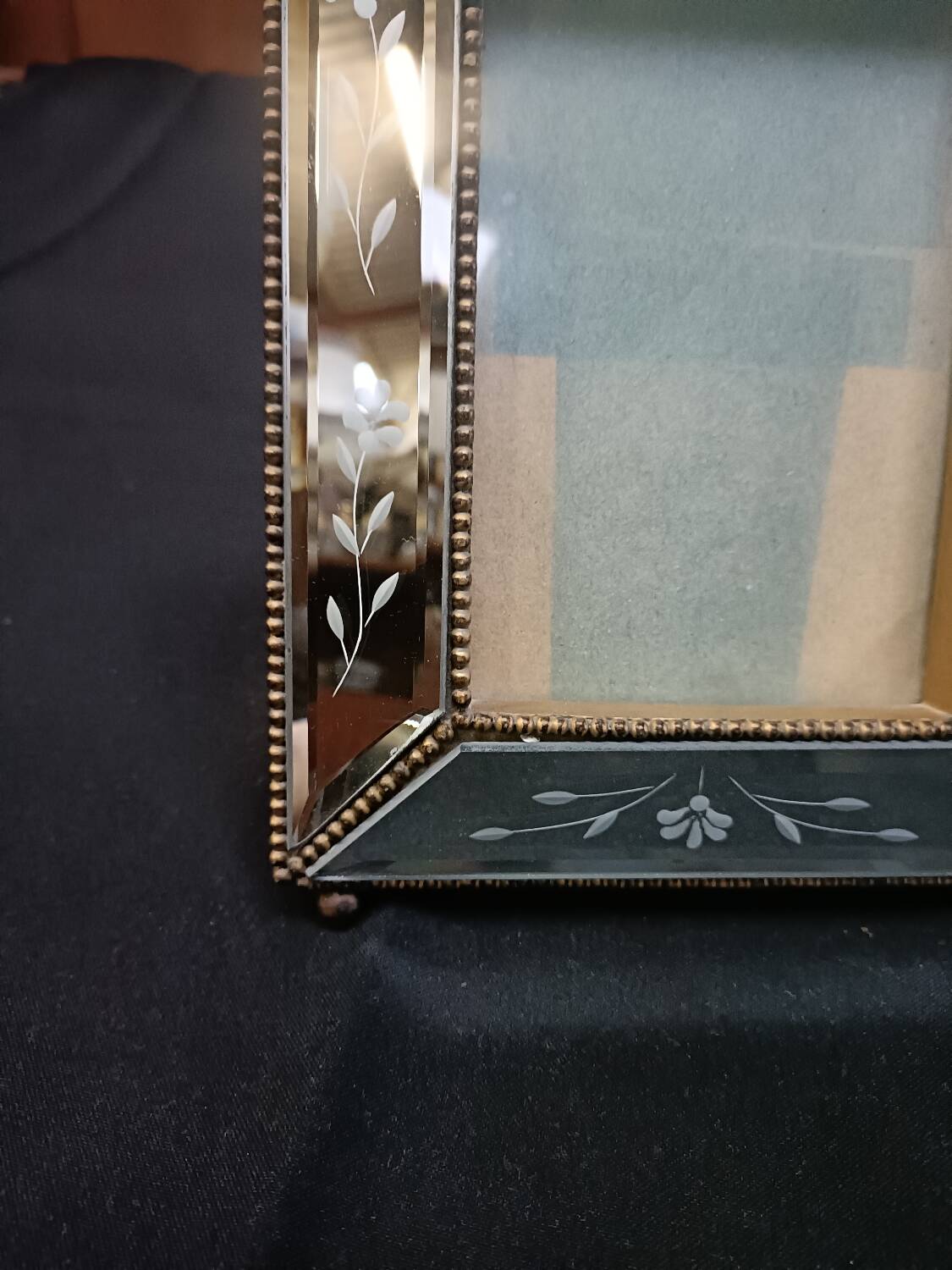 Vintage Louis XVI style frame with beveled mirrors