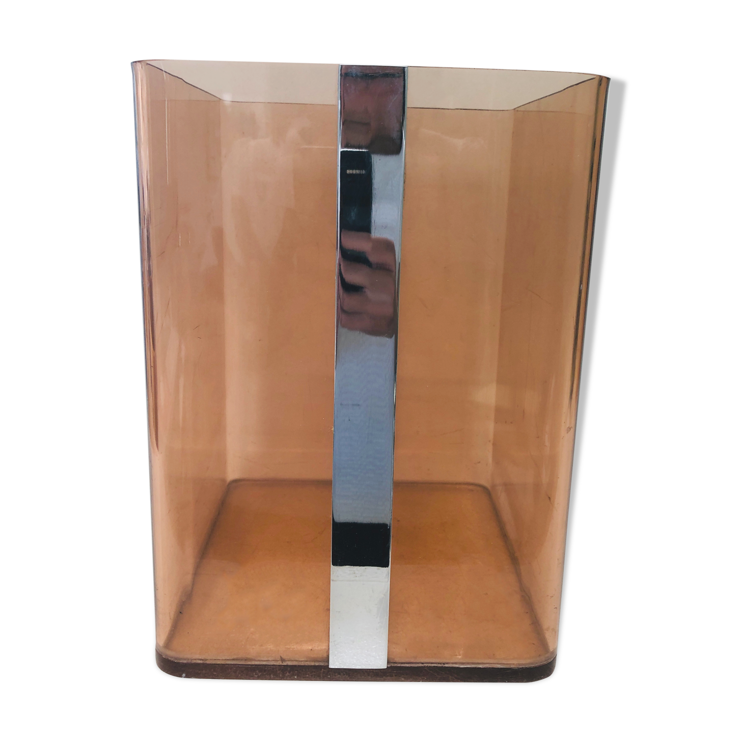 Plexiglas paper basket, 1970