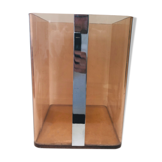 Plexiglas paper basket, 1970