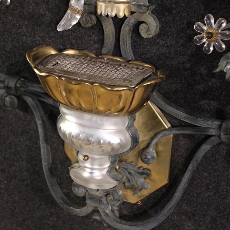 Great 20th-century Italian wall light by Banci, Florence