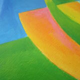 Abstract painting orphism style