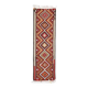1970s Vintage Turkish Hand-Knotted Wool Cotton Red Runner Rug 89x294