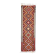 1970s Vintage Turkish Hand-Knotted Wool Cotton Red Runner Rug 89x294