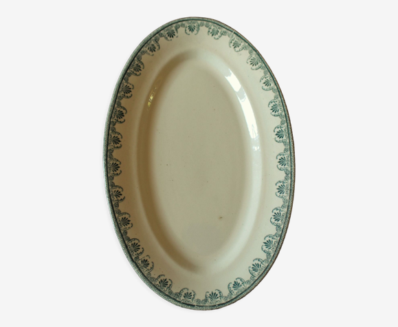 Plat ovale terre de fer vert Lafayette