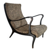 Fauteuil Mitzi attribué à Ezio Longhi pour Elam Italie, années 1950