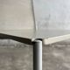 Set of 4 light grey powder-coated metal Fly Line chairs with cream rope - Giandomenico Belotti, 1980s
