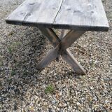 tAble vintage wooden farmhouse 2m, X feet