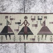 Swedish flat weave rug 1950