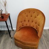 Golden toad armchair