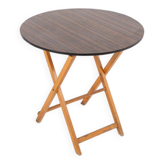 Table ronde pliante italienne moderne, années 1970, Italie