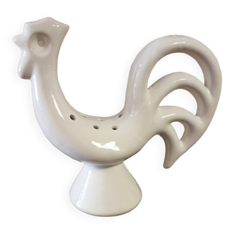 Large ceramic rooster flower stick - Dieulefit