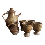 tea or coffee service in stoneware by Charles Gaudry