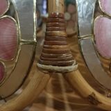 Suspension nacre et bambou