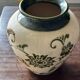 Art Deco vase signed GV (Croismare) raw and glazed ceramic