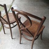 Pair of 1920s bistro chairs
