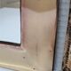 Two 70s patinated brass mirrors
