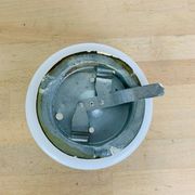 Vintage half-sphere opaline ball wall light