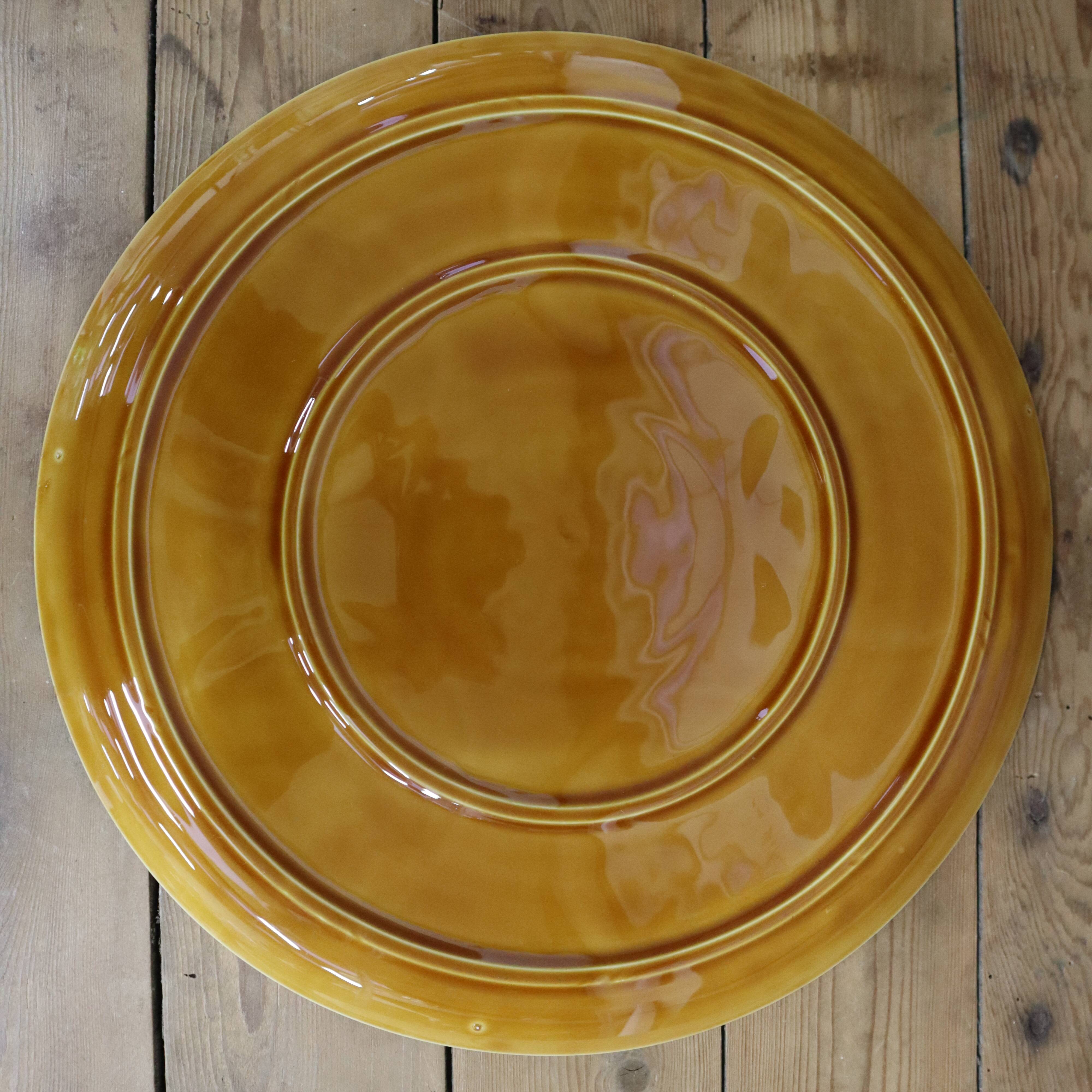 1970s Artichoke Barbotine Dish