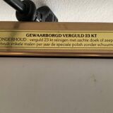 Belgo Chrom shelf 23kt gold plated from the 70s