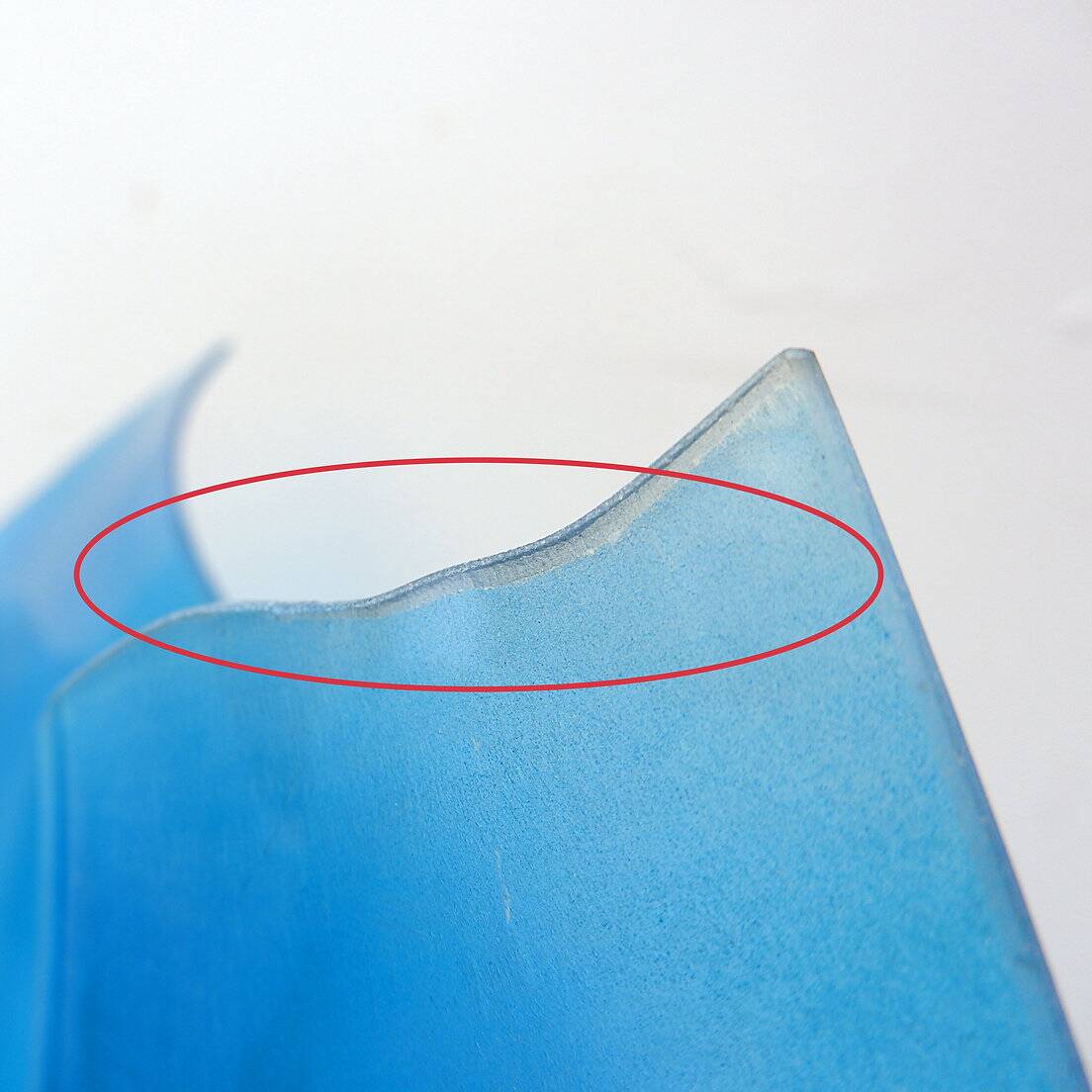 Vintage Large Glass "handkerchief" Planter