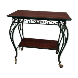 table desserte fer forgé