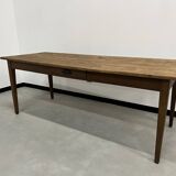 1950s farmhouse table in oak and pine