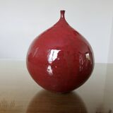 Vase "figue" en céramique rouge