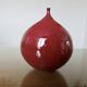 Vase "figue" en céramique rouge