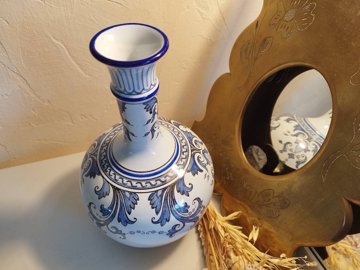 Montagnon Nevers earthenware soliflore vase