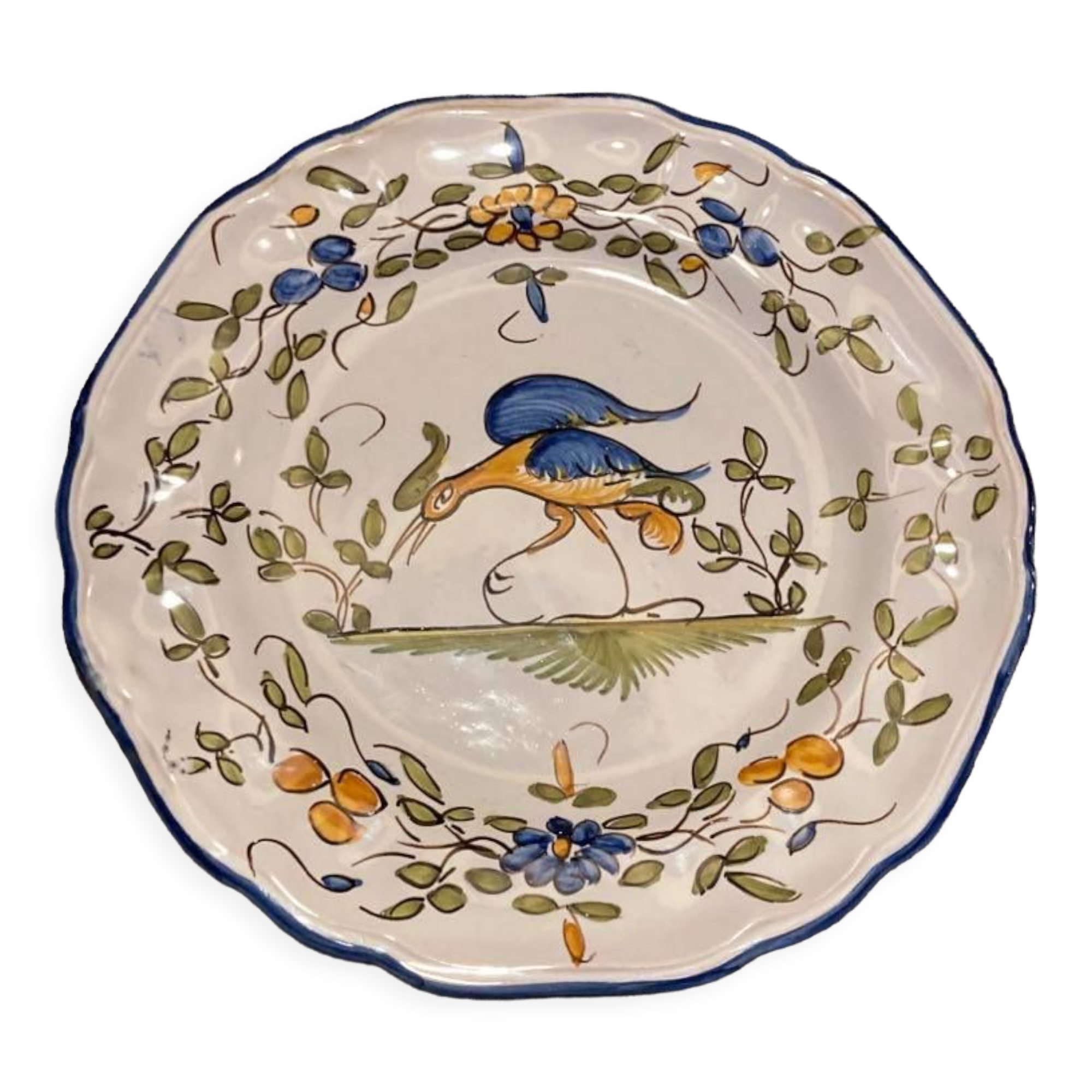 Moustiers bird plate