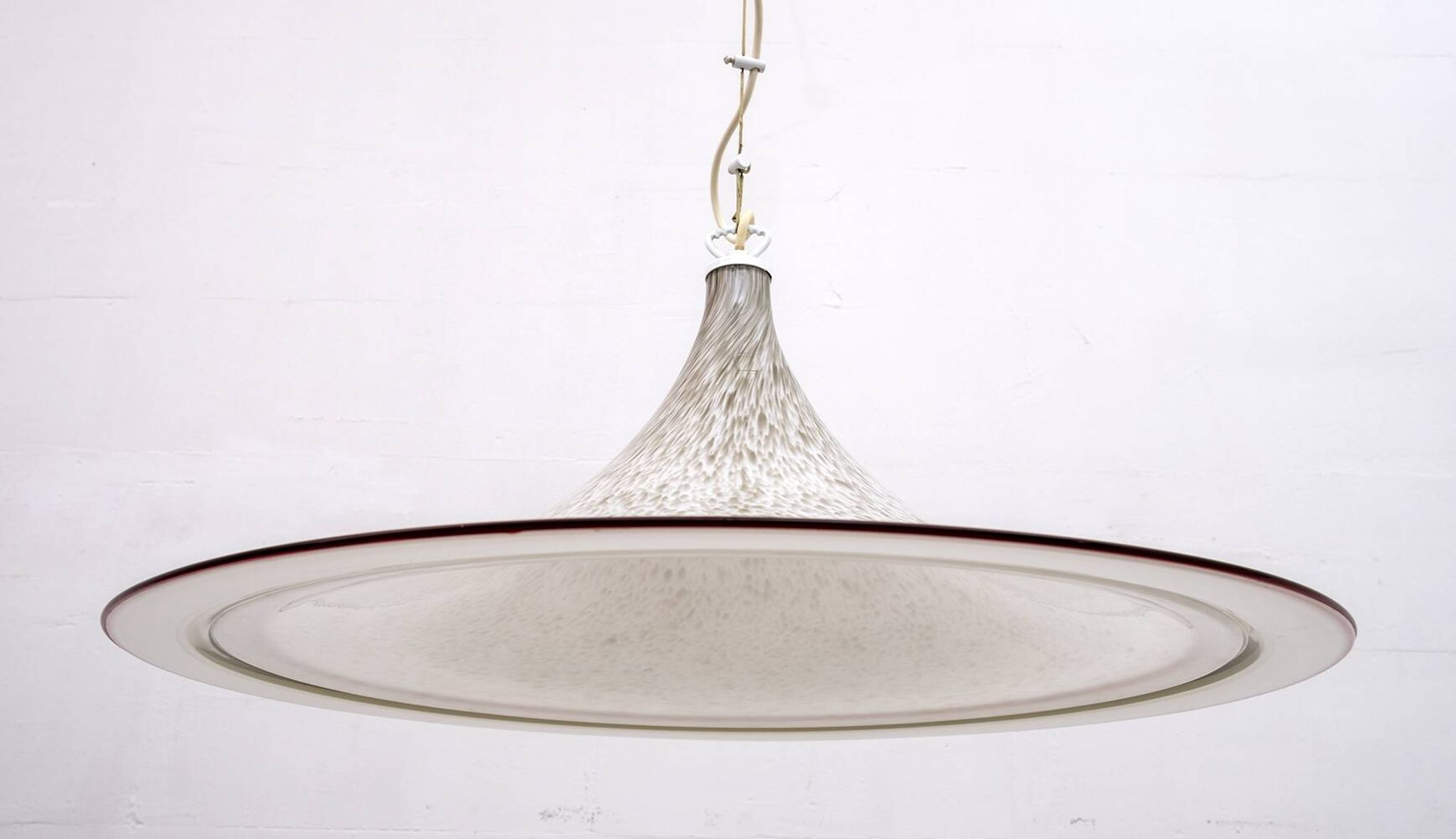 Lustre italien moderne du milieu du siècle en verre de Murano, 1970
