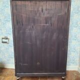 Secretary Louis XVI lacquered mahogany and marble