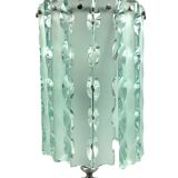 Lampe de table en verre moulé, Italie vers 1970