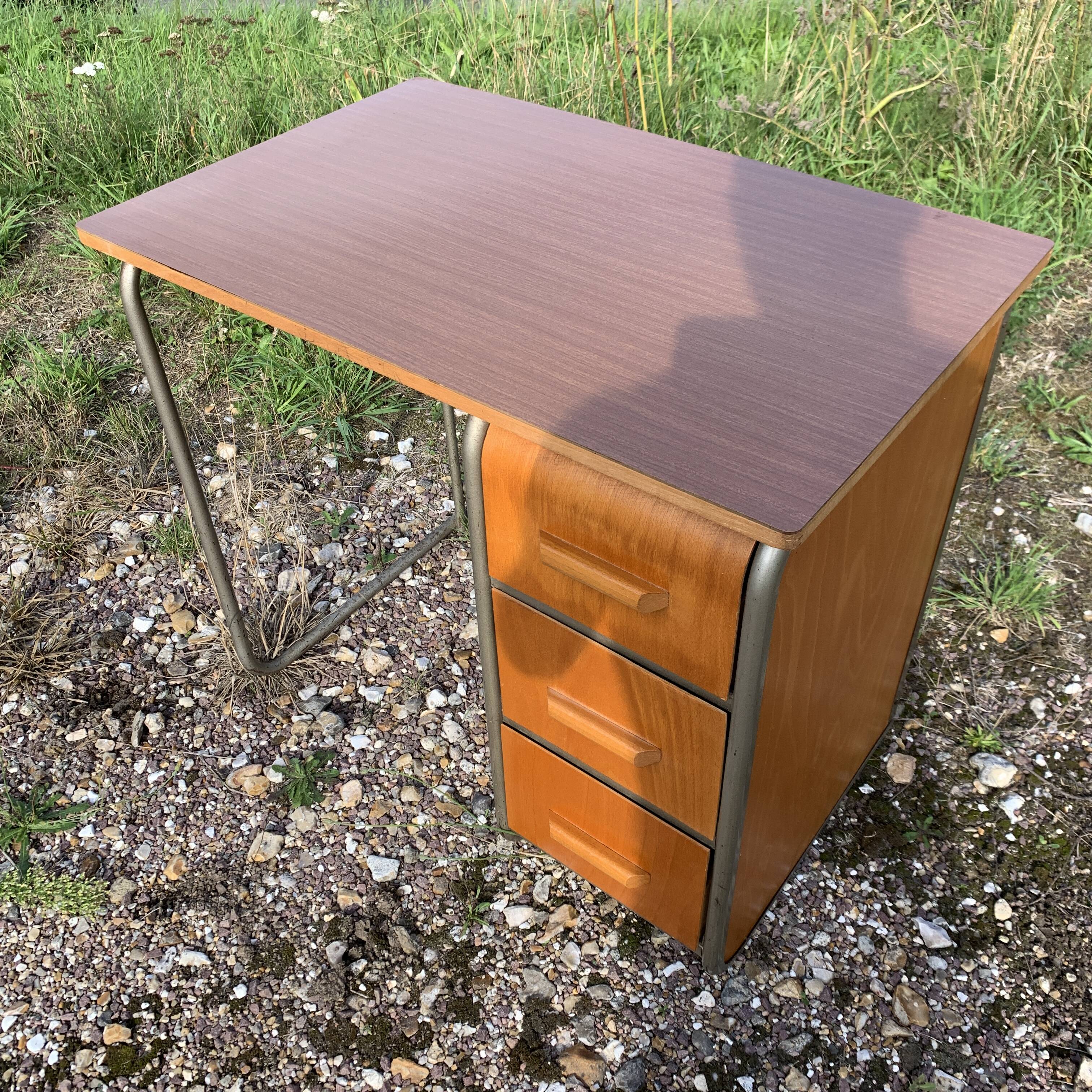 Child desk with drawer box 1950
