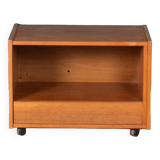Table d'appoint de table de lampe de meuble TV rétro en teck des années 1960