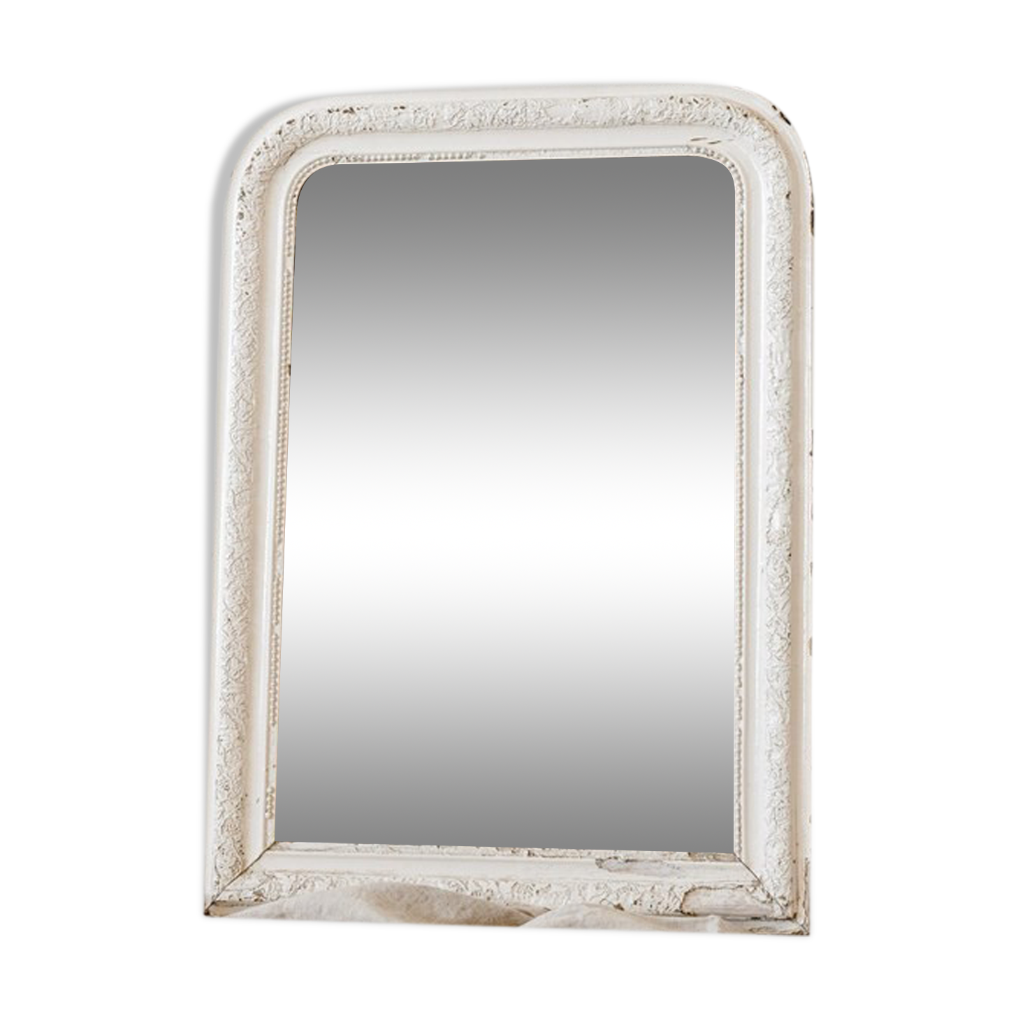 Vintage white mirror
