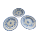 3 English earthenware plates