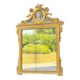 Grand Miroir Aux Colombes Enlacées, Louis XVI, Bois Doré Et Peint, XVIIIème