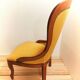Louis philippe style armchair yellow