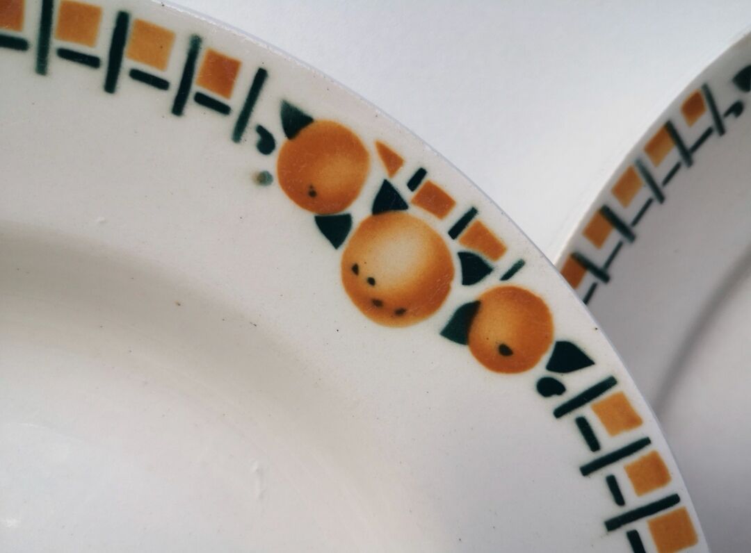 Old hollow plates Cotentin St Amand