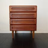 Danish teak chest of drawers 60s